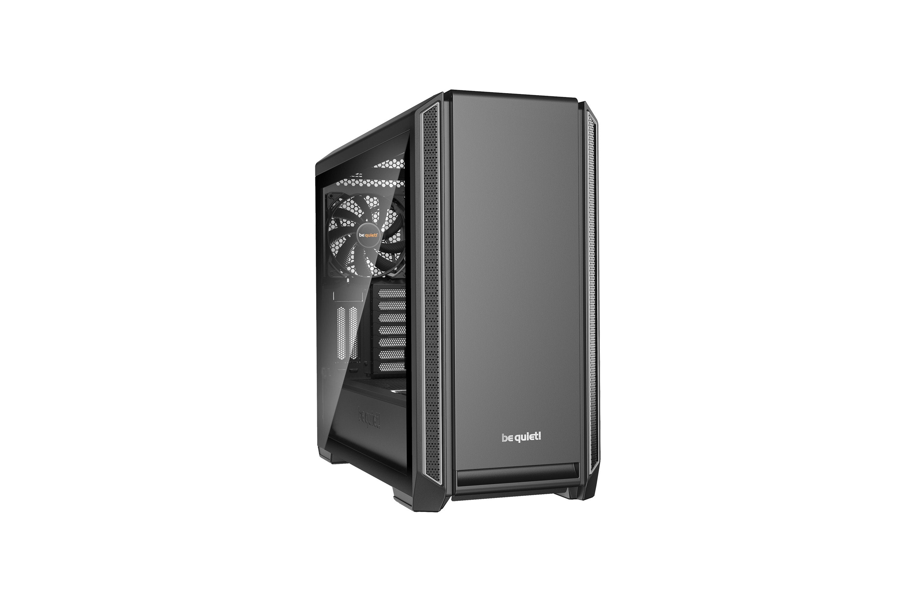 Caja Pc Be Quiet! Torre E-Atx Silent Base 601 Window Silve 2 Ventiladores/Insonorizada/Cristal Templado Bgw27
