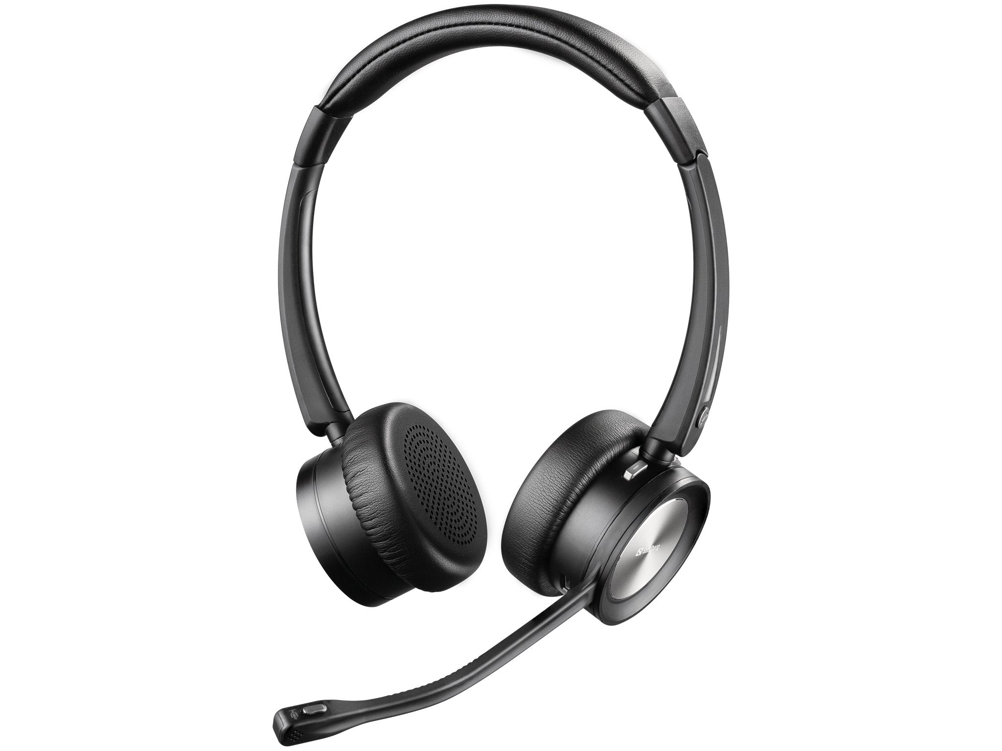 Sandberg Bluetooth Office Headset Pro+ - Kopfhörer - Kopfband - Büro/Callcenter - Schwarz - Binaural