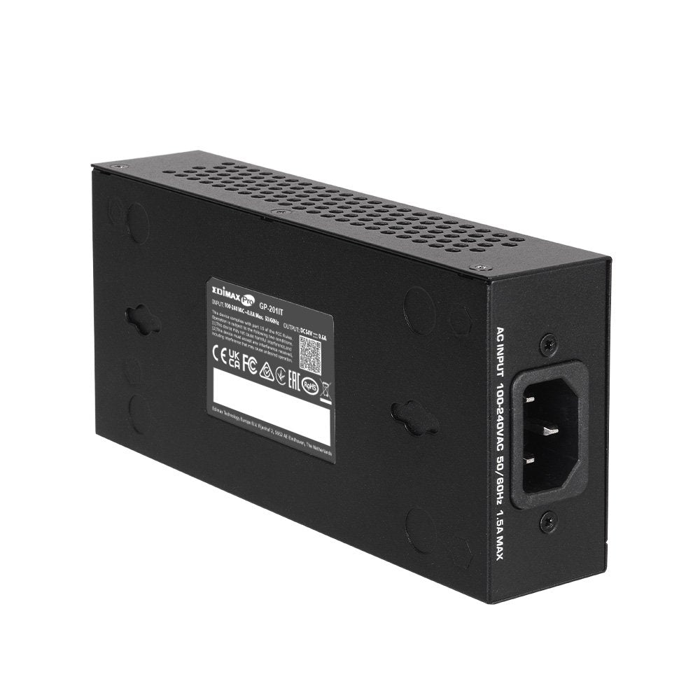 EAN 4717964705143 - Edimax GP-201IT adaptador e inyector de PoE 2.5 Gigabit Ethernet, Ethernet rápido, Gigabit Ethernet imagen 3
