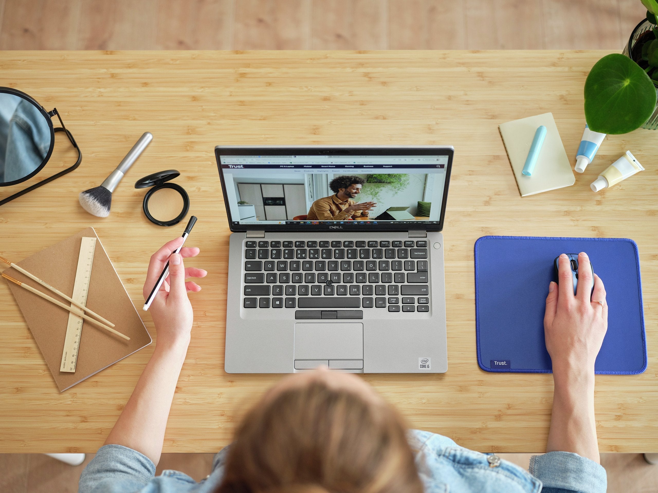 Alfombrilla Trust Boye Eco 3 X 250 X 210mm Azul