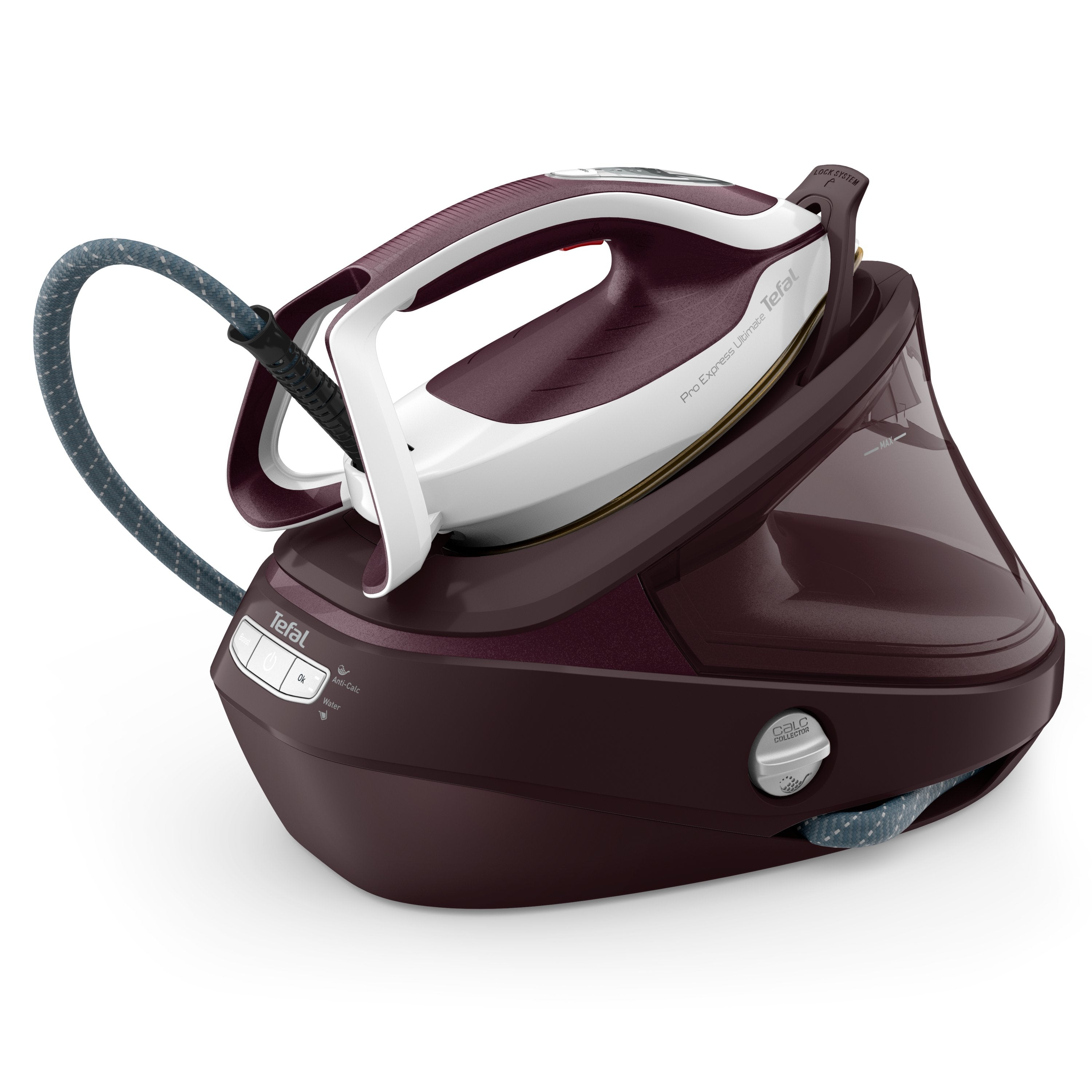 EAN 3121040085189 - Tefal Pro Express Ultimate II GV9721 1,2 L Durilium AirGlide Autoclean soleplate Rojo, Blanco imagen 1