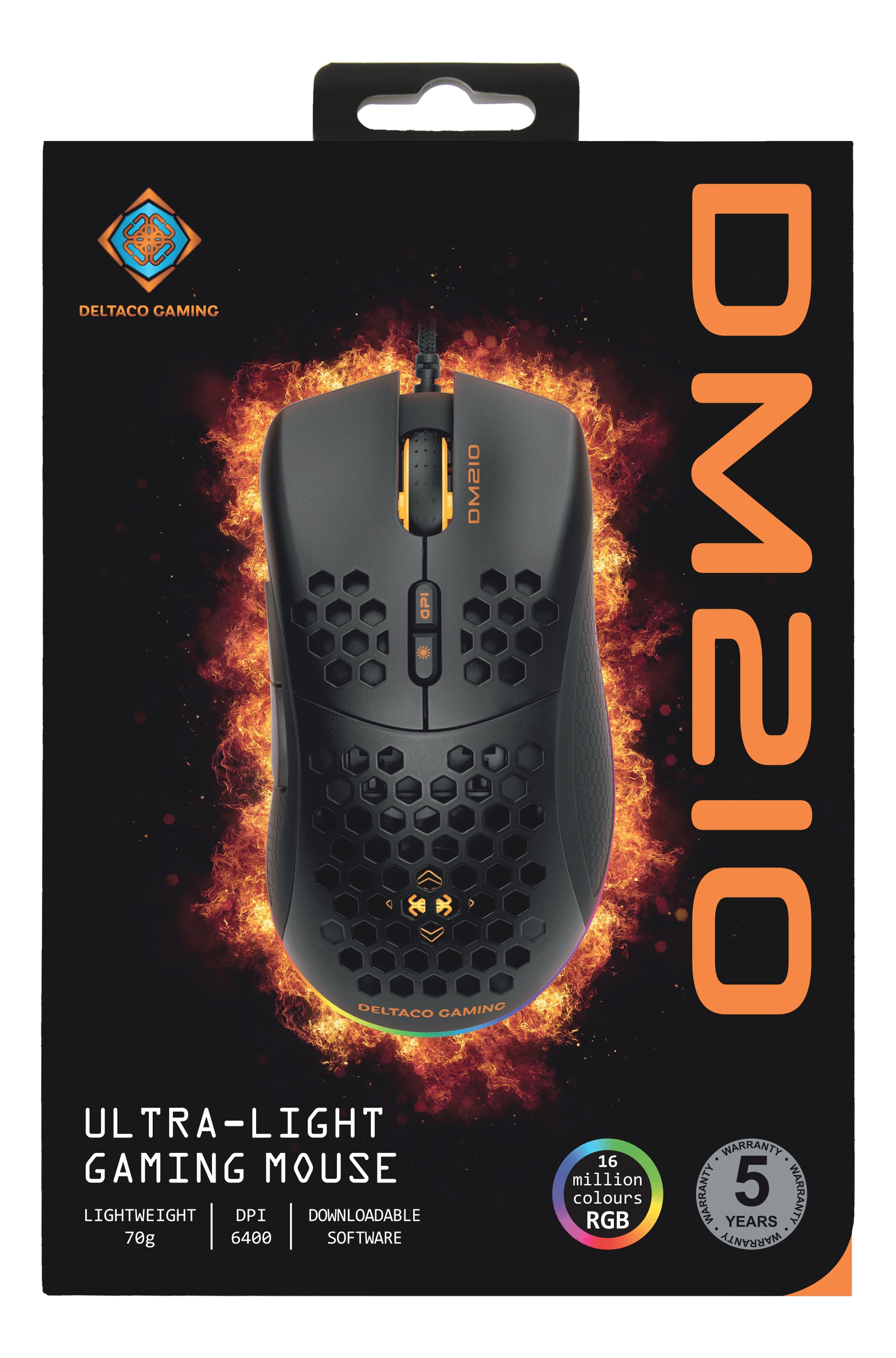 EAN 7333048047021 - Deltaco Gaming GAM-108 ratón Juego mano derecha USB tipo A Óptico 6400 DPI imagen 10