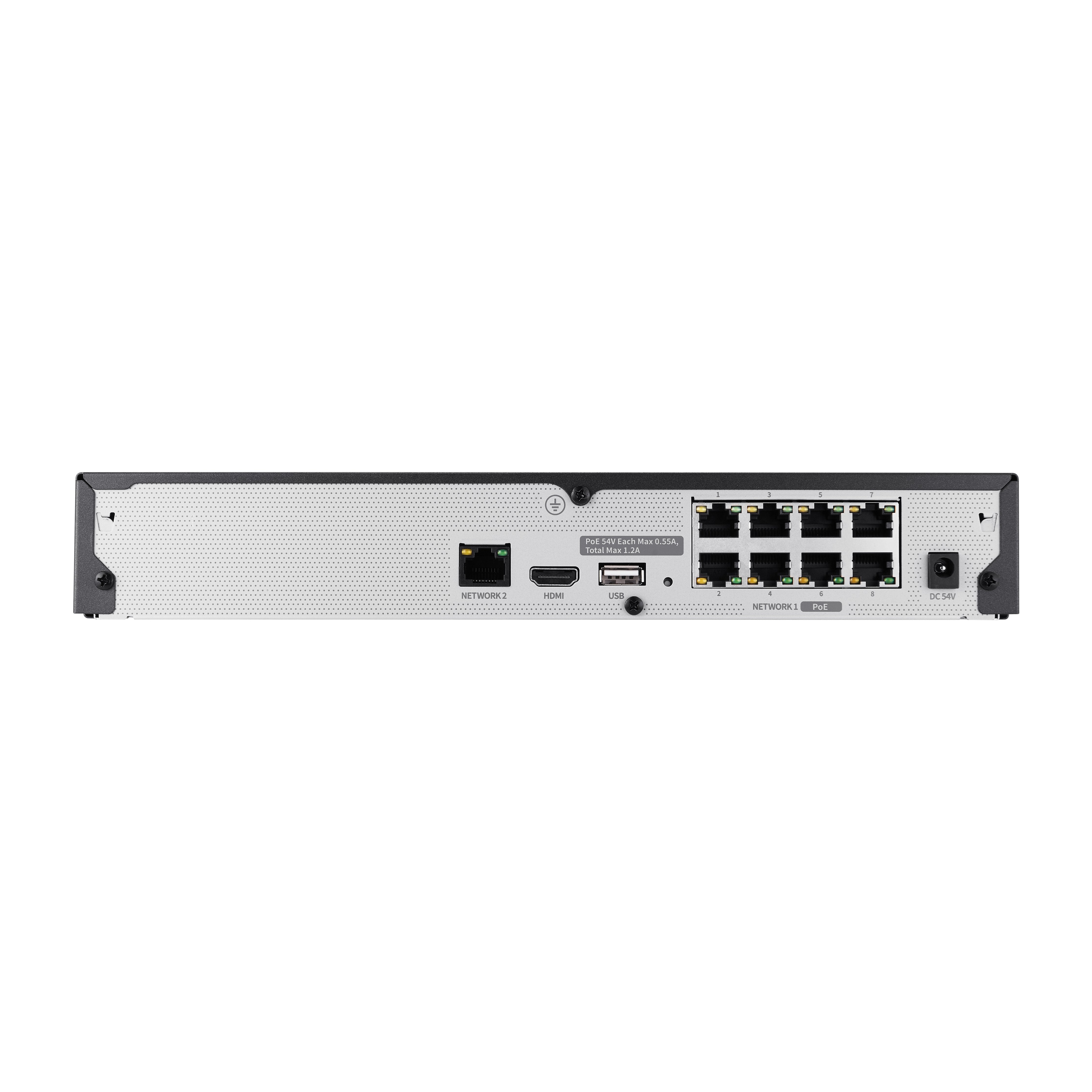 EAN 8801089228406 - Hanwha ARN-810S Grabadore de vídeo en red (NVR) Negro imagen 4