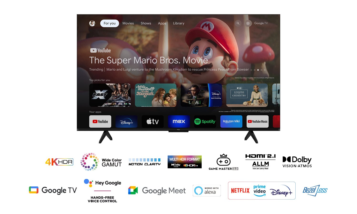 Televisor Tcl Dled 50p755 50' Ultra Hd 4k Smart Tv Wifi