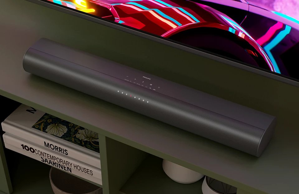 Philips Tab6100/10 2.1 80 W Gris - Barra De Sonido Con Subwoofer