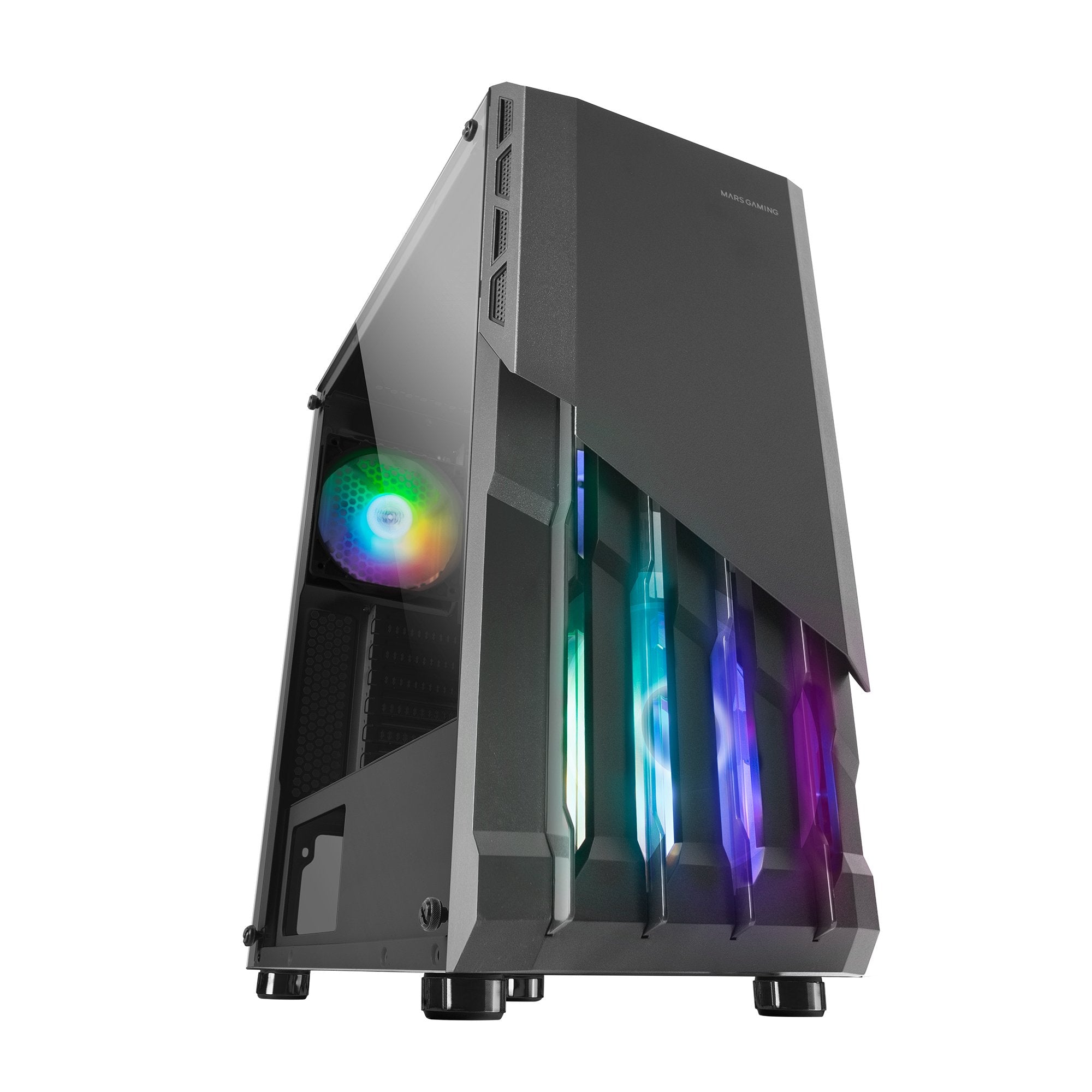 Caja Pc Marsgaming Mcx2 Frgb Negro Atx