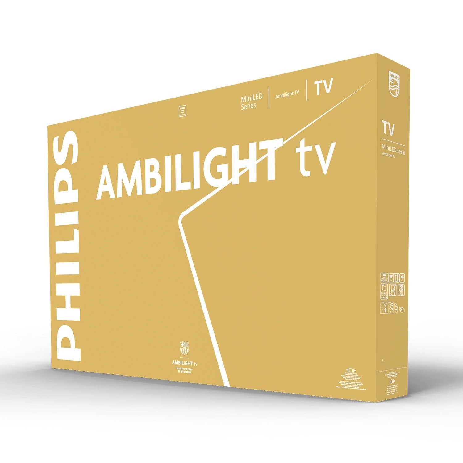 189,0cm 75" (3840x2160) Philips 75mled910 12 4k Qd Miniled 120hz Hdmi Usb Wlan Bluetooth Ambilight Hdr10+ Dolby Vision Black