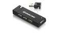 4 Port Usb 2.0 Hub Guh285w6, 480 Mbit/S, Black,