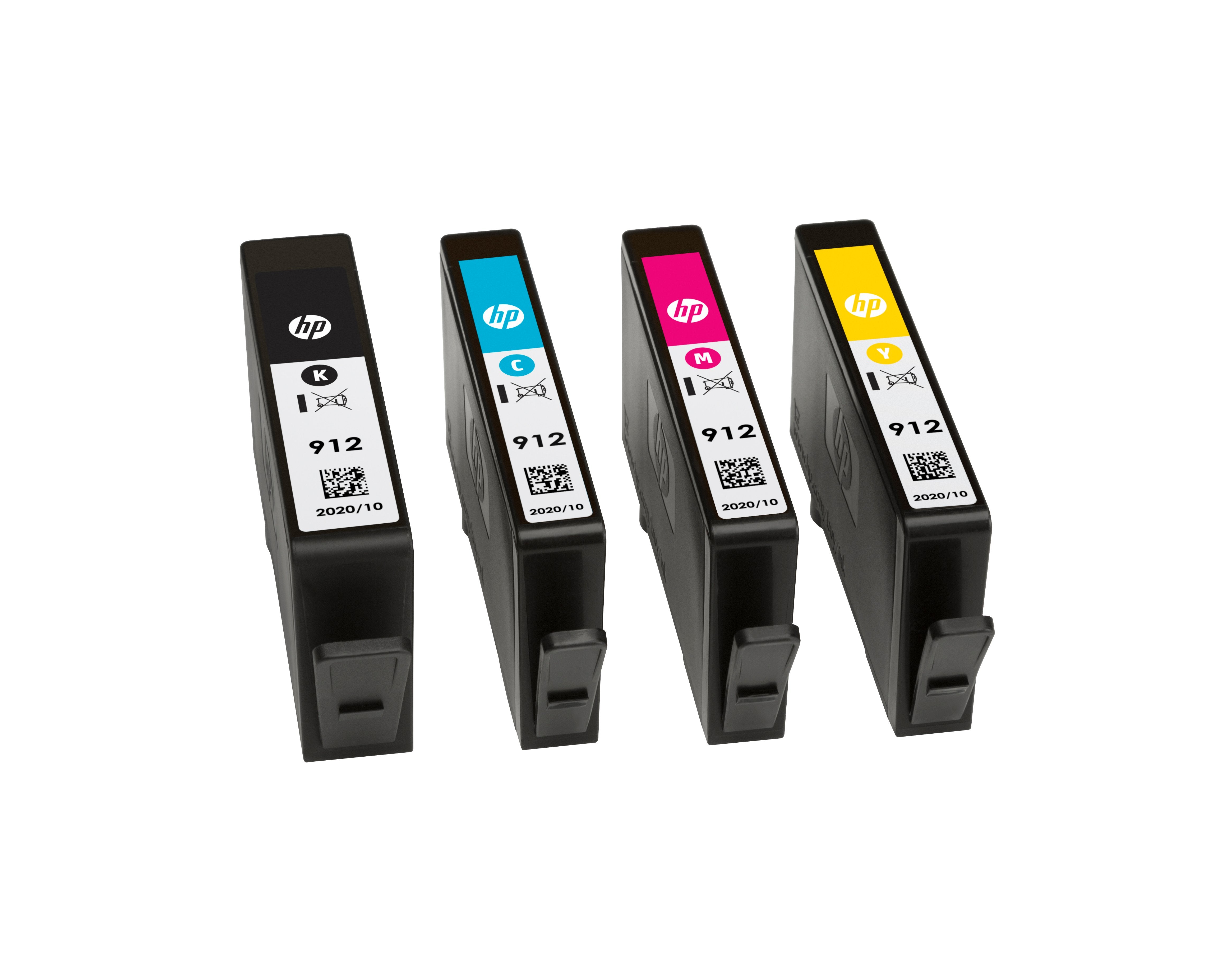 EAN 0195122352301 - HP 912 4-Pack CMYK(4) Original Ink Cartridge Combo cartucho de tinta 4 pieza(s) Rendimiento estándar Negr imagen 15