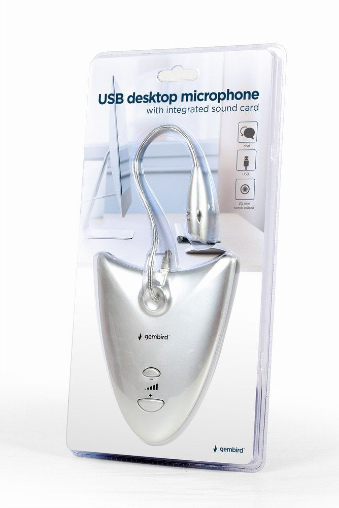 EAN 8716309117371 - Gembird MIC-DU-01 micrófono Plata Micrófono para PC imagen 5