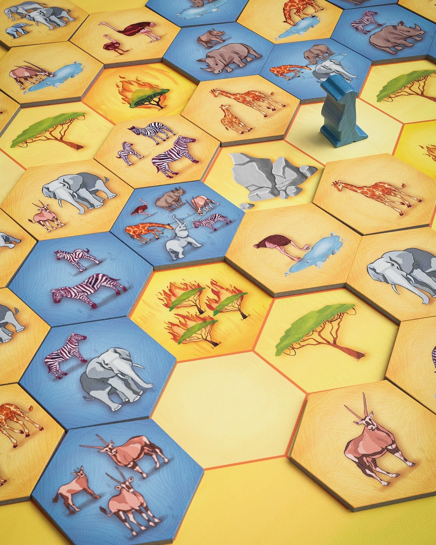 Pegasus Deep Print Games: Savannah Park, Juego De Mesa 57804g