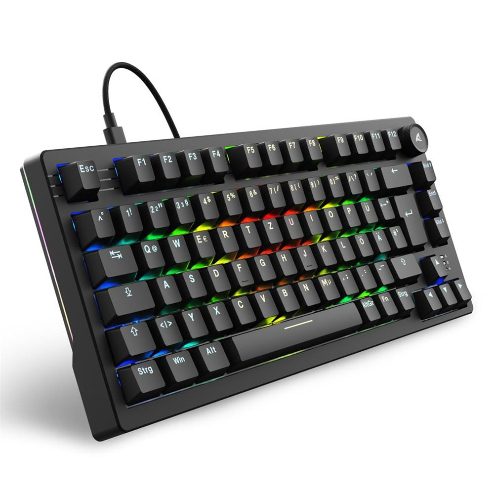 EAN 4044951041824 - Sharkoon SGK25 teclado Hogar USB QWERTZ Alemán Negro imagen 1