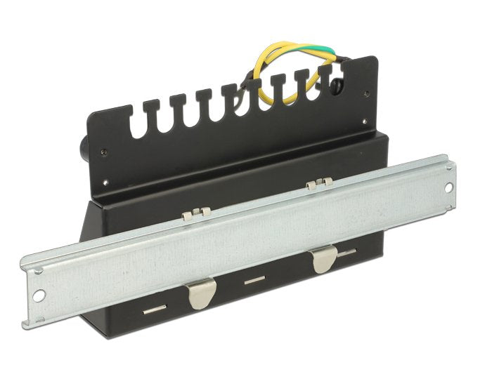 Delock Keystone Desktop Patchpanel 12 Port Metall