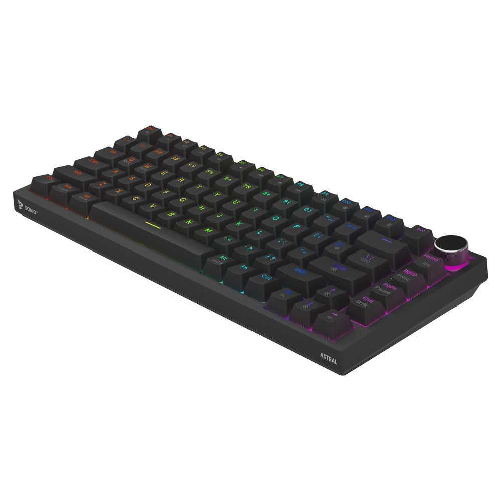 Savio Astral Black Jade Teclado Juego Usb Qwerty Internacional De Ee.Uu. Negro