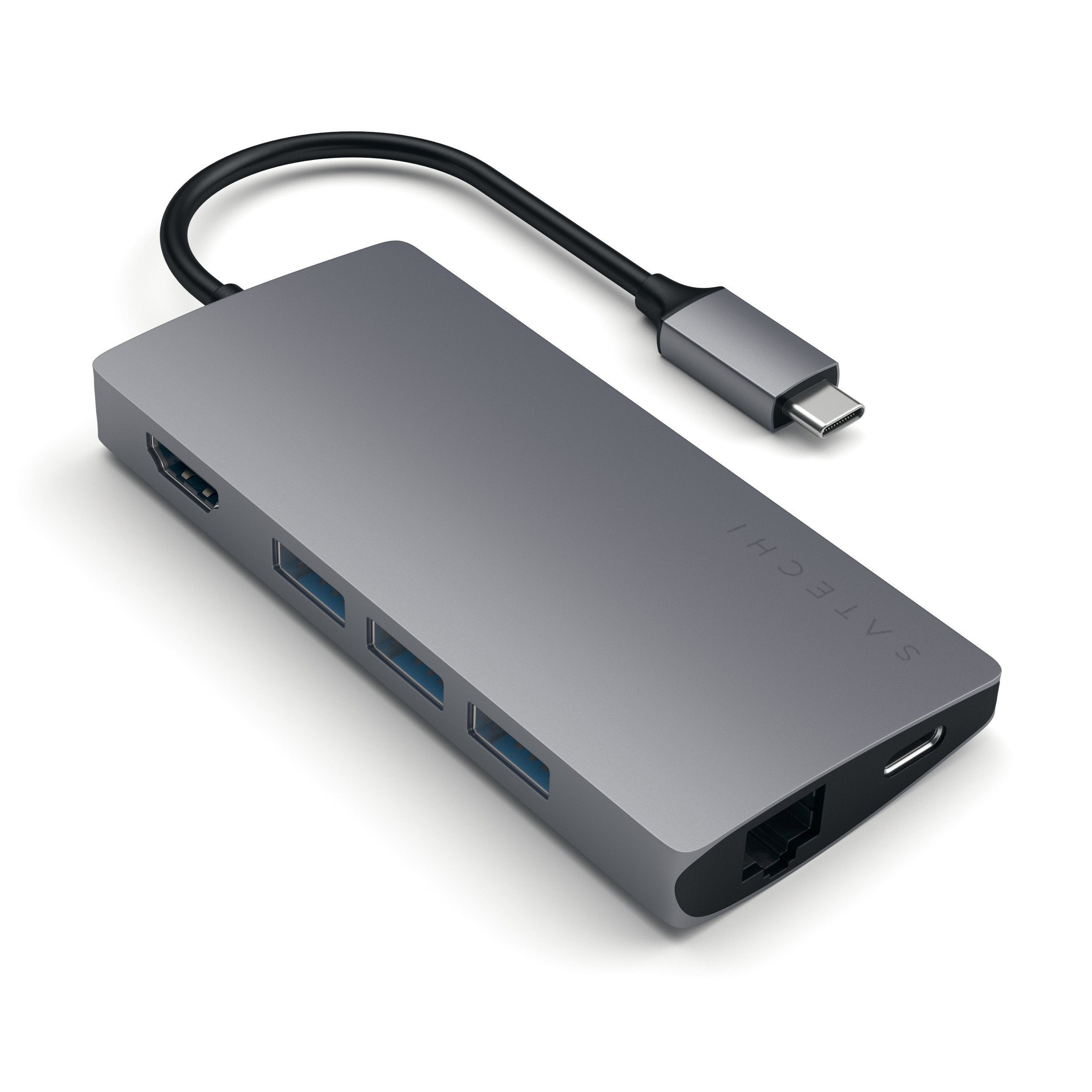 EAN 0879961007140 - Satechi Multi-Port Adapter V2 Dock st. USB 3.2 Gen 1 (3.1 Gen 1) Type-C Gris imagen 1