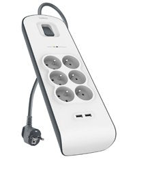 Regleta Belkin Bsv604ca2m Blanco 6 Salidas Ac 2 M