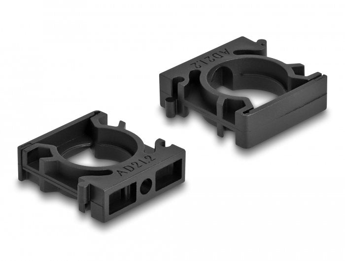 Delock Cableschlauchhalter Mit Verschlussclip 21,2 Mm 4 Stück Schwarz