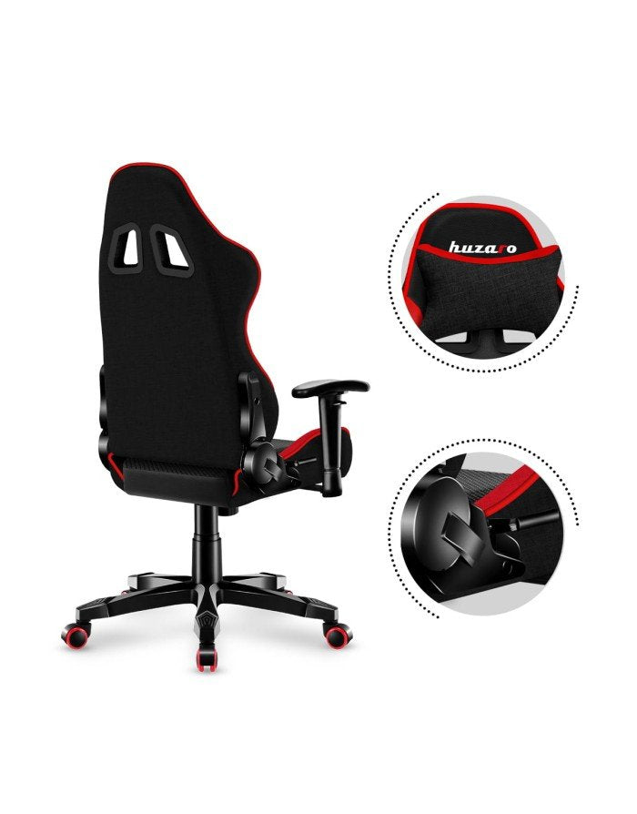 EAN 5903796010558 - Huzaro Ranger 6.0 Silla para videojuegos universal Asiento (de seguridad) de butaca Negro, Rojo imagen 3