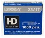 Rapid Strong Caja De 1000 Grapas 23/17 - De 110 A 140 Hojas - Alambre Reforzado Galvanizado - Patilla De 17mm
