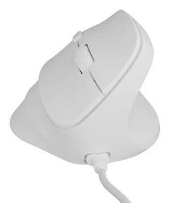 Raton Natec Crake 2 Pro Vertical 12.800 Dpi Optico Blanco