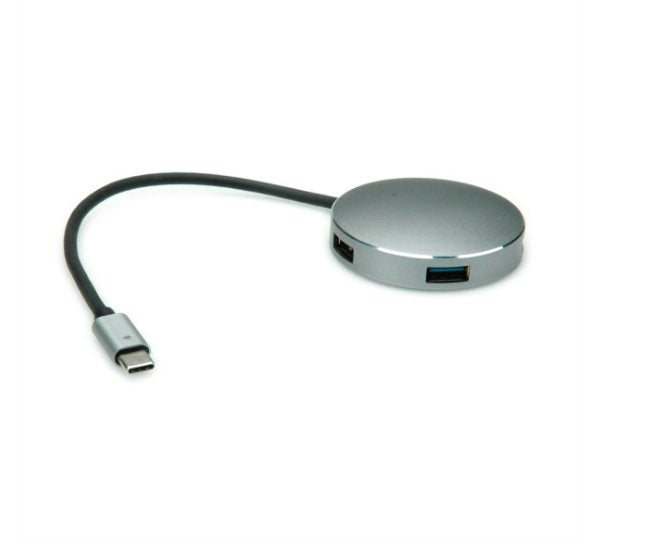 Roline Usb 3.2 Gen 1 Hub, Rund, 4fach, Typ C Anschlusscable