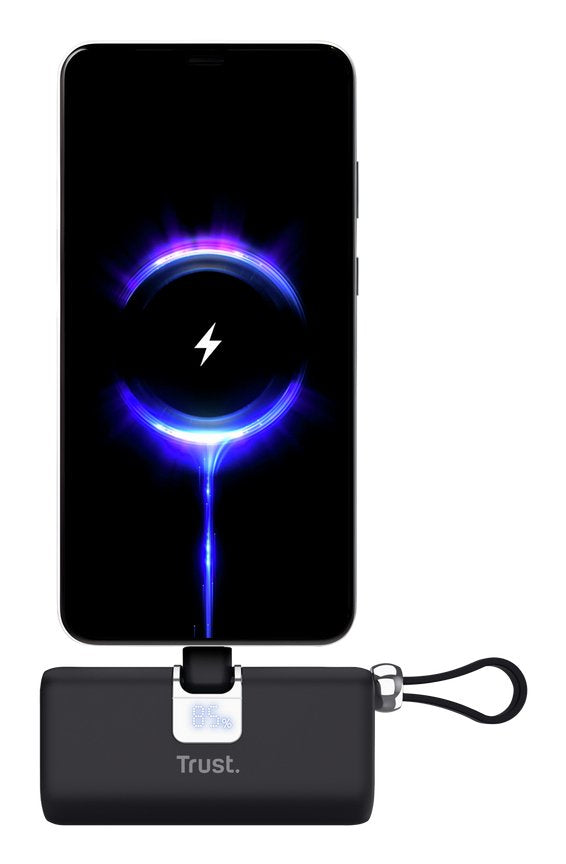 Powerbank 5000mah Trust Pacto 26104 18w Negra