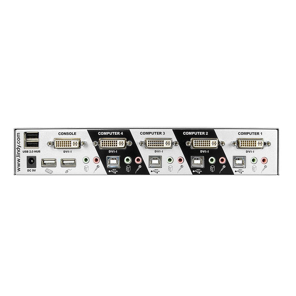 Lindy Kvm Switch Dvi-I Single Link Pro 4 Port