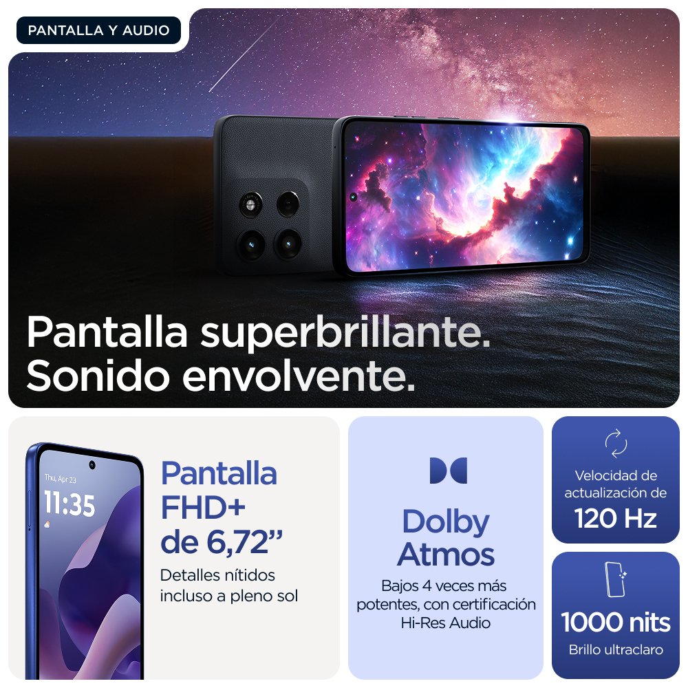 EAN 0840023292170 - Motorola moto g56 5G 17,1 cm (6.72") Ranura híbrida Dual SIM Android 15 USB Tipo C 8 GB 256 GB 5200 mAh A imagen 13