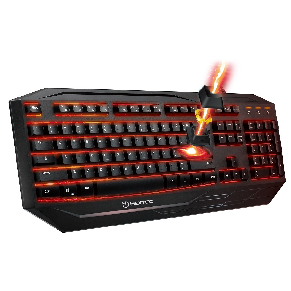 Hiditec Gk200 Teclado Usb Qwerty Negro