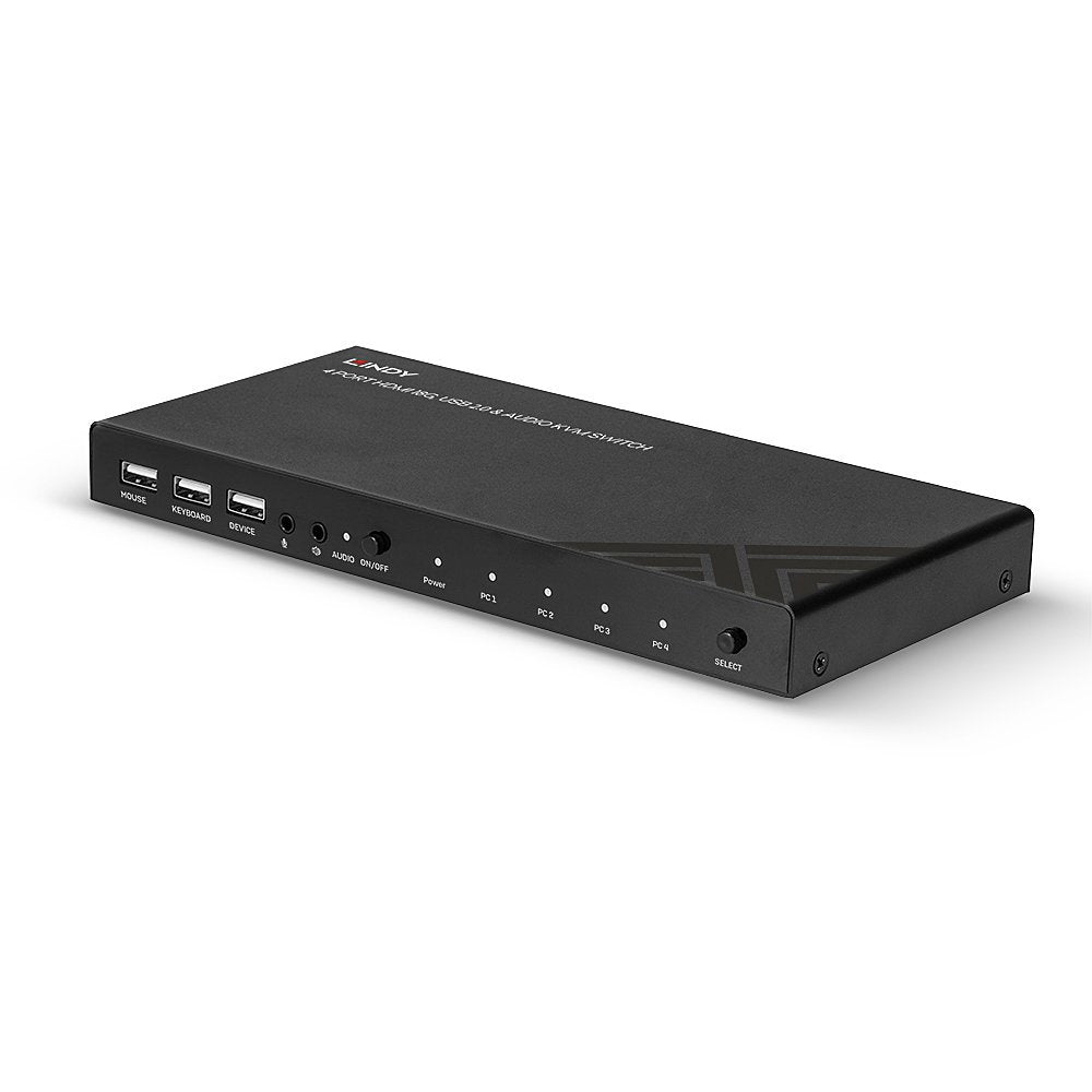 Lindy 4 Port Hdmi 18g, Usb 2.0 & Audio Kvm Switch