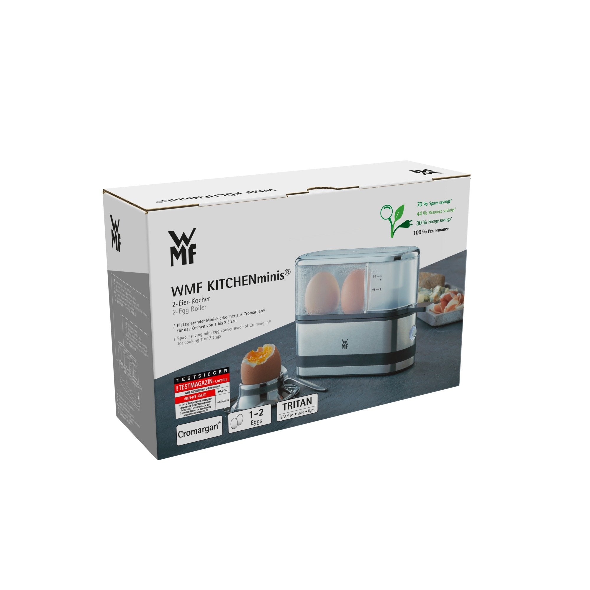 EAN 4211129116268 - WMF KITCHENminis 0415020011 2 huevos 250 W Negro, Acero inoxidable imagen 7