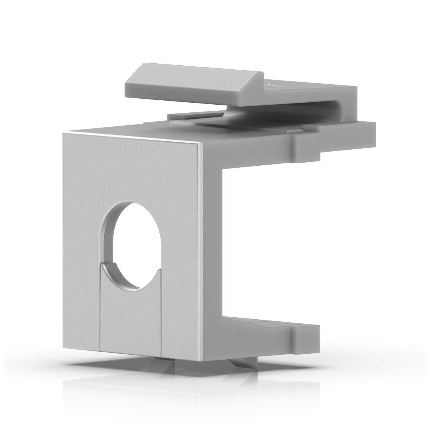 Inserto Ciego De Keystone Ubiquiti Con Pasaje, Paquete De 12, Gris Cubierta, Para Un Panel De Parche Keystone En Blanco De 24 Puertos Uacc-Keystone-Blank-Insert-Th