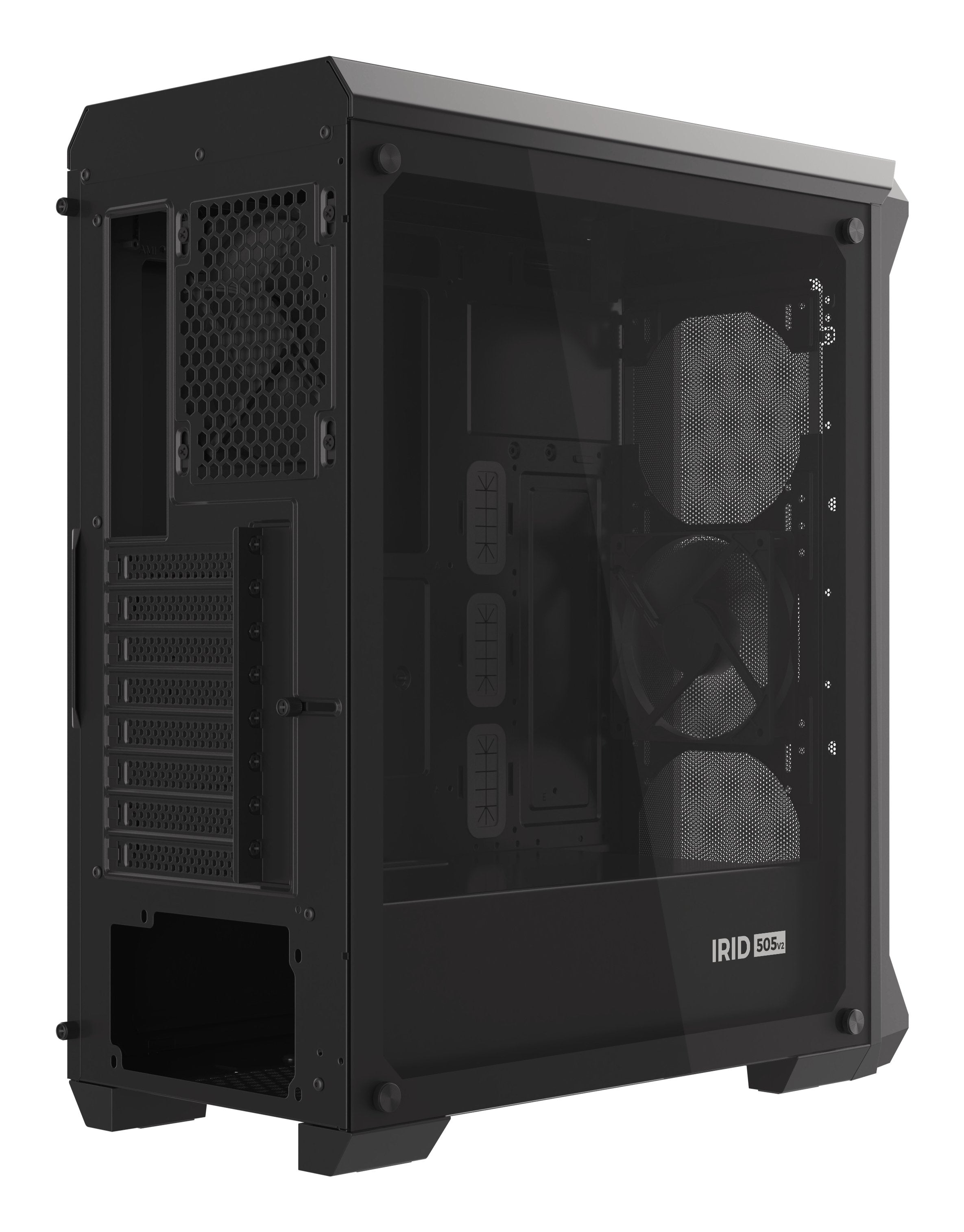 Caja Pc Natec Gaming Genesis Irid 505 Atx 2xusb 3.0 2xusb 2.0 S/F Cristal Templado