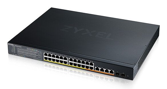 Zyxel Xmg1930-30hp 24-Port 2.5gbe Smart Managed Layer 2 Poe 700w 22xpoe+/8xpoe++ Switch With 4 10gbe And 2 Sfp+ Uplink