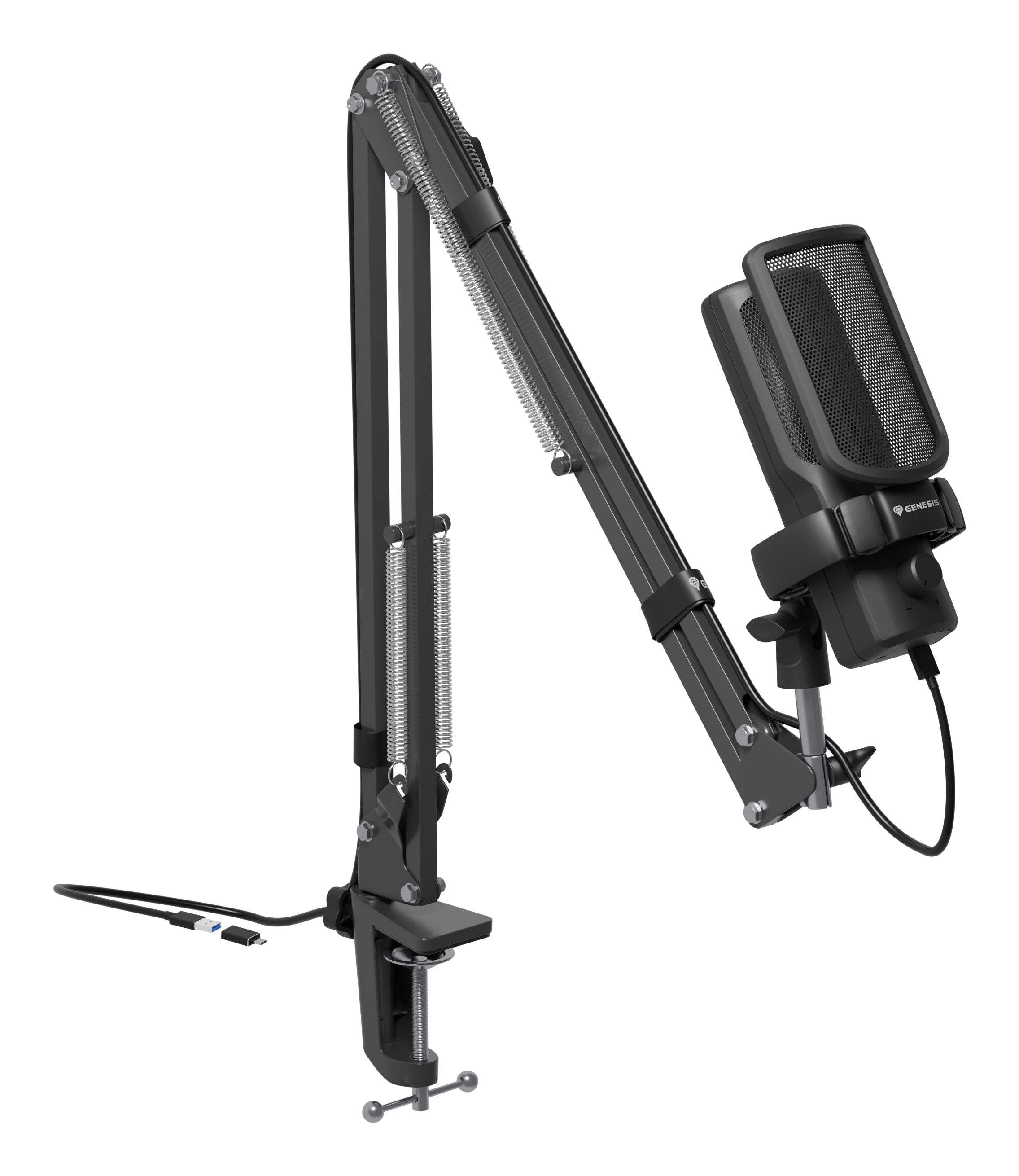 Micrófono Natec Genesis Radium 251 Usb Arm Black