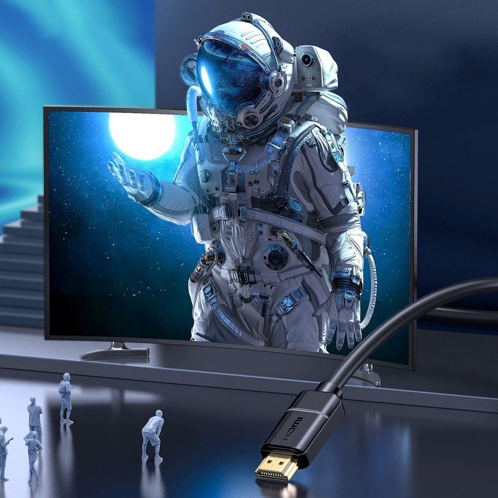 Baseus High Definition Hdmi 2.0 4k 60hz, 3d, Hdr, 18gbps, 2m (Negro)
