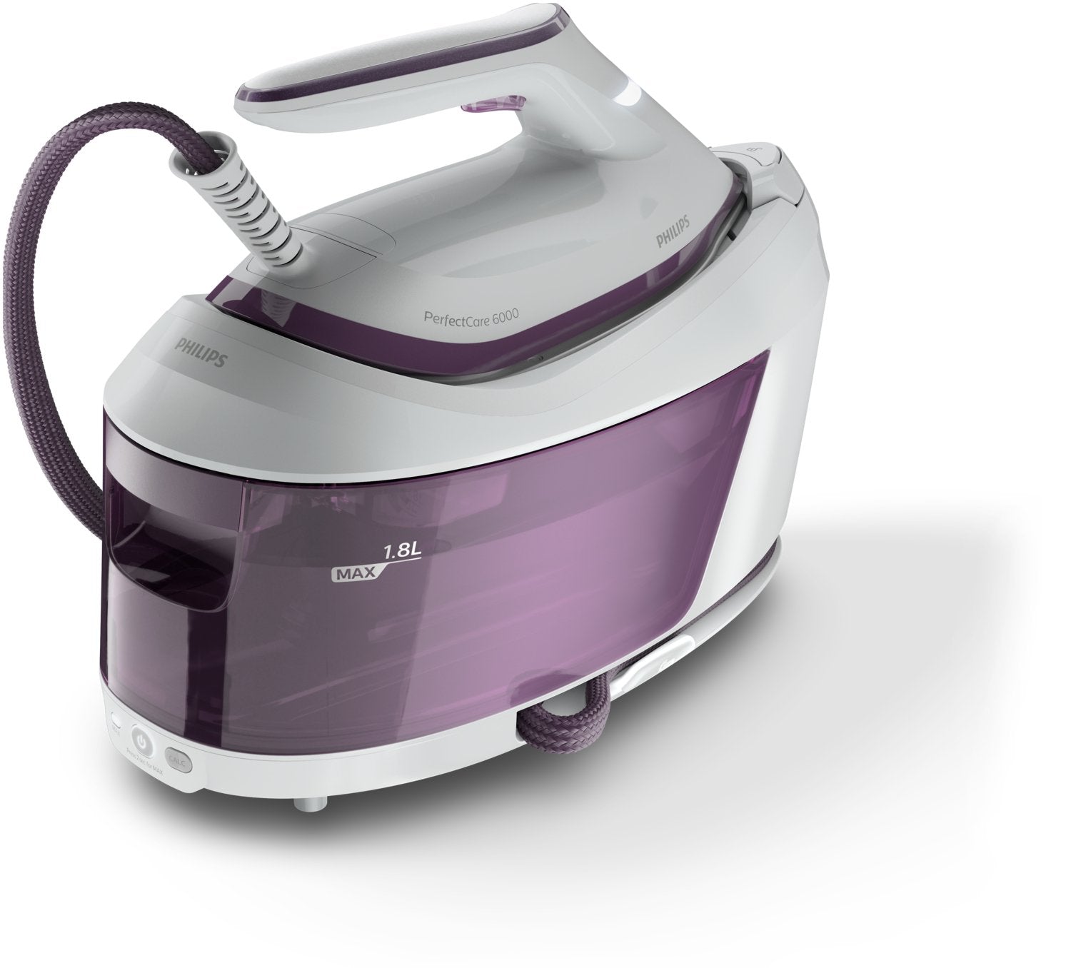 EAN 8720389015267 - Philips 6000 series PSG6020/30 estación plancha al vapor 2400 W 1,8 L Suela SteamGlide Plus Púrpura, Blan imagen 1