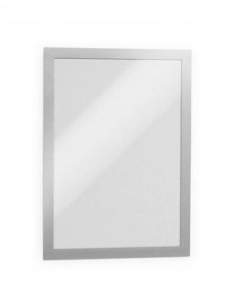 Marco Magnético Durable Duraframe A4 Grande, Pack De 10 Unidades, Plateado