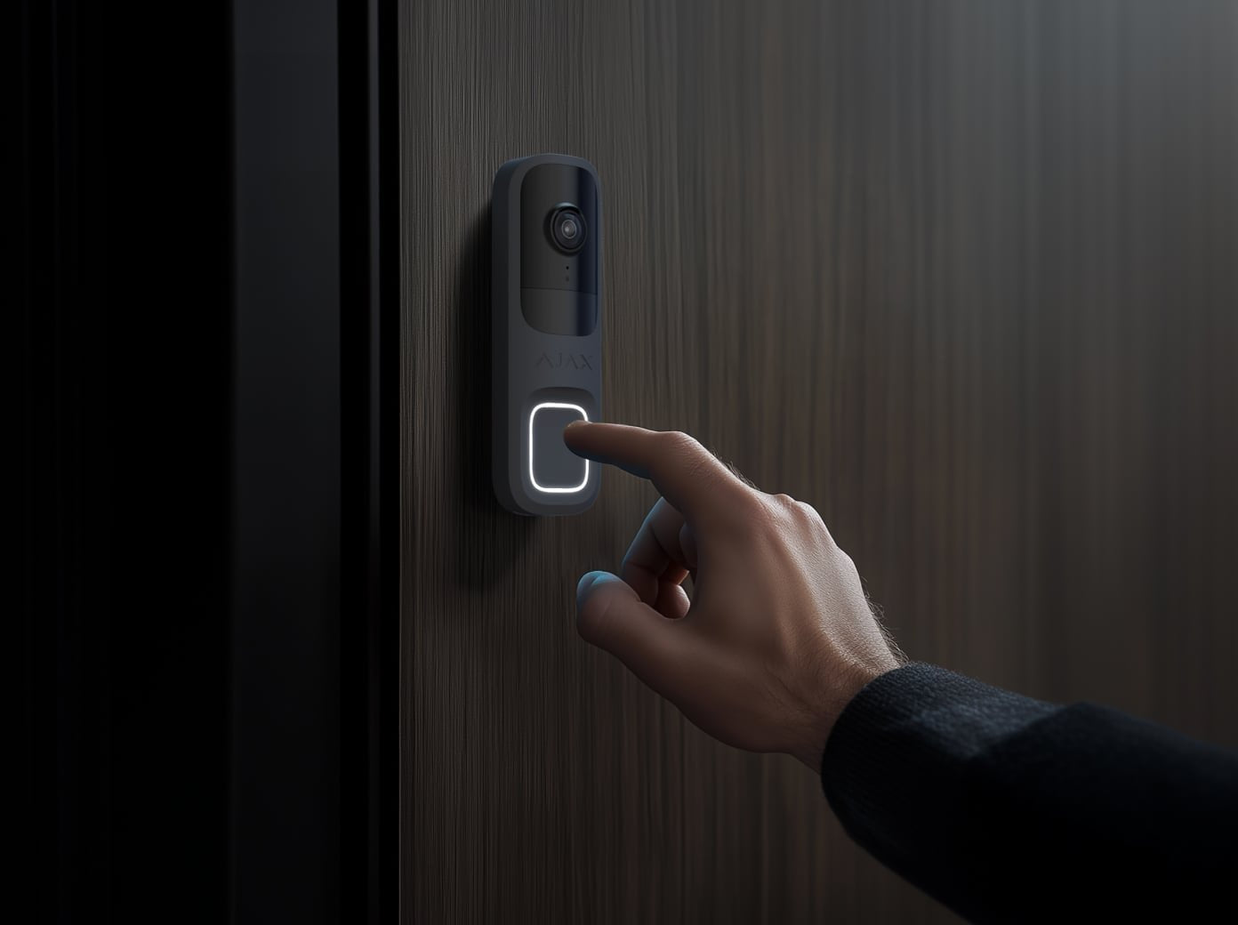 Video Doorbell/Black 66391 Ajax