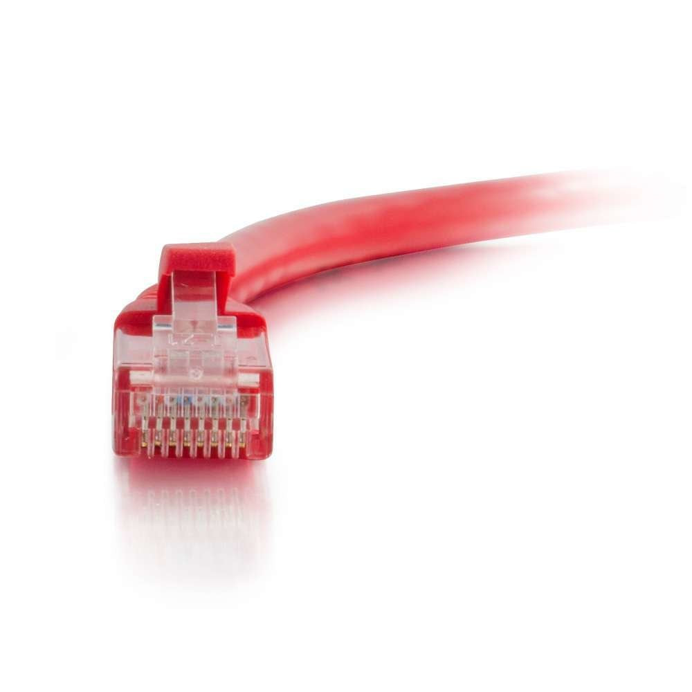 Cable C2g Cat5e Booted Unshielded (Utp) Network Patch De Interconexión Rj-45 (M) A Rj-45 (M) 1 M Utp Cat 5e Moldeado Sin Enganches Trenzado Rojo