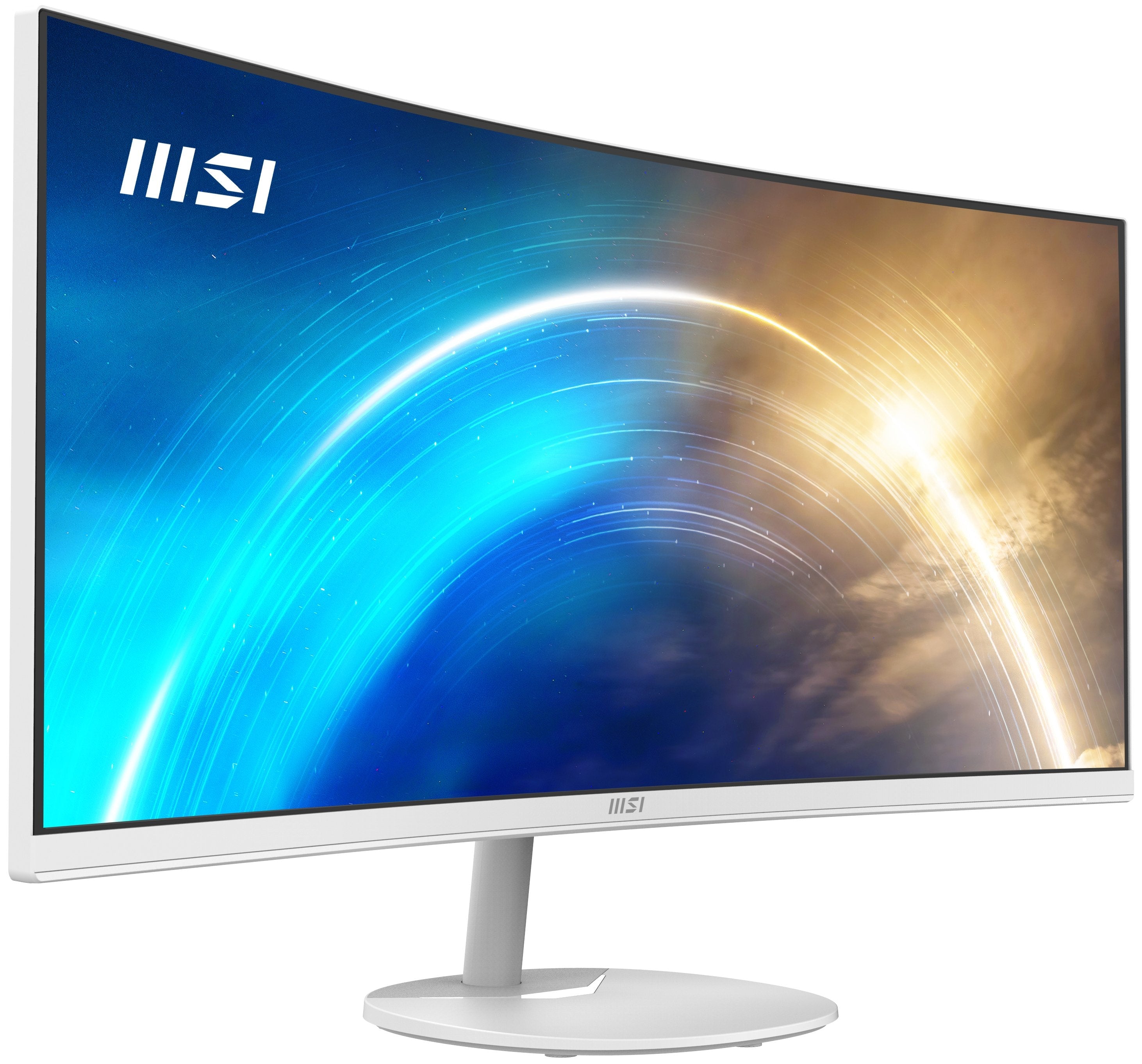 Monitor Msi Pro Mp341cqwde Led 34 " Blanco, Wqhd, Va, Curvo, Panel 100hz 9s6-3pb2ct-010
