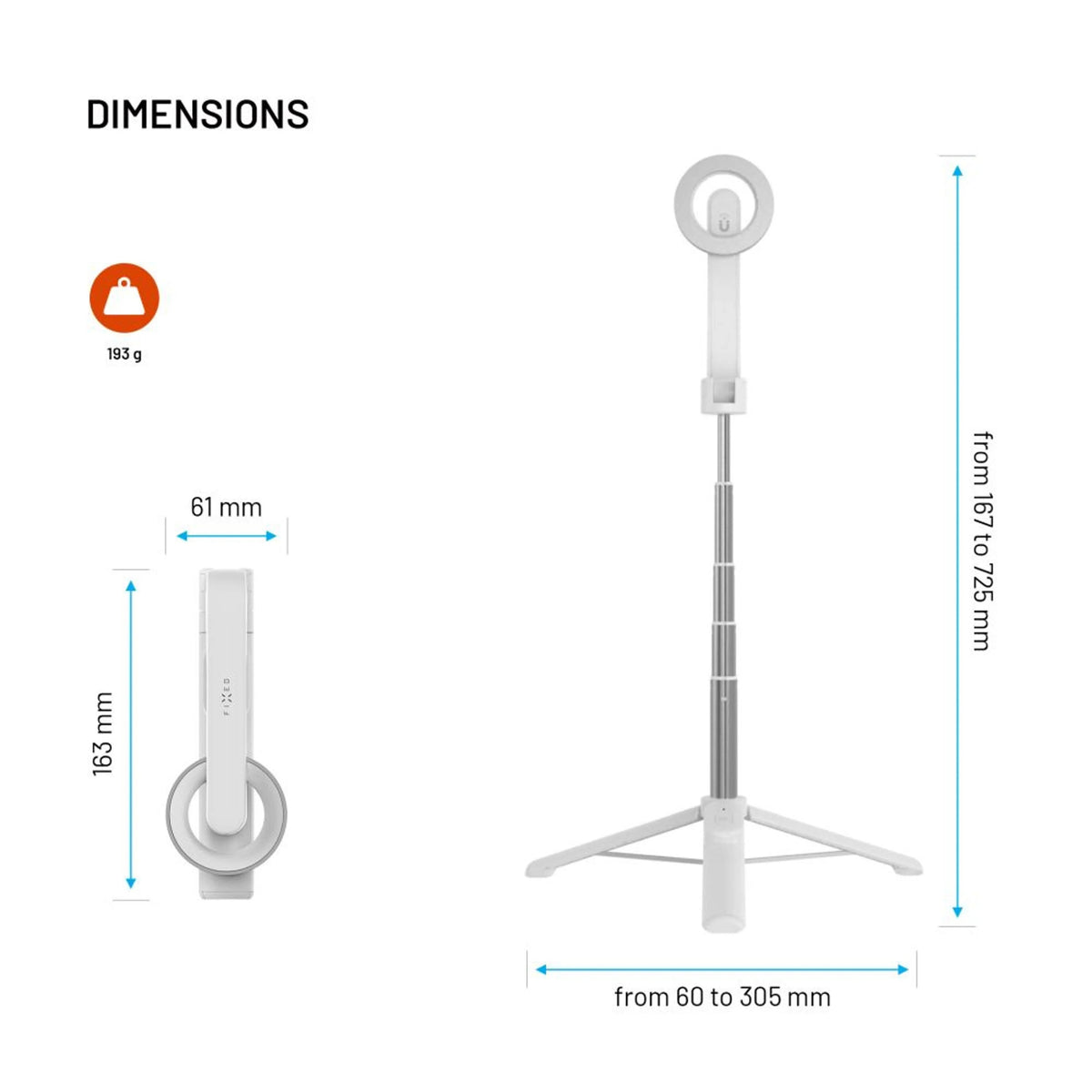 EAN 8591680157662 - FIXED FIXSN-M-WH soporte Soporte pasivo Teléfono móvil/smartphone Negro imagen 11