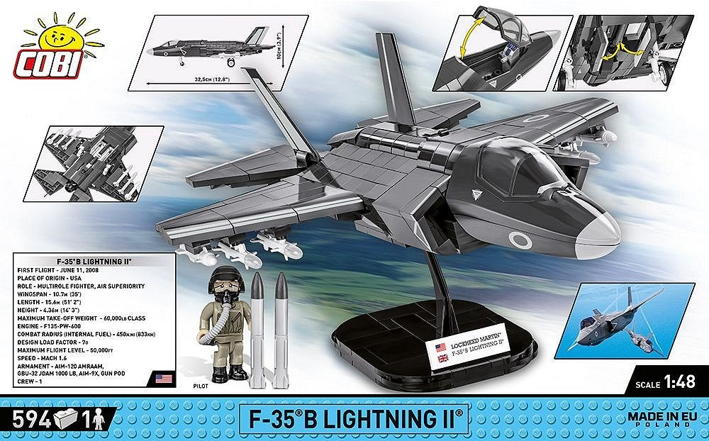 Cobi F-35b Lightning Ii Royal Air Force, Toys De Diseño Cobi-5830