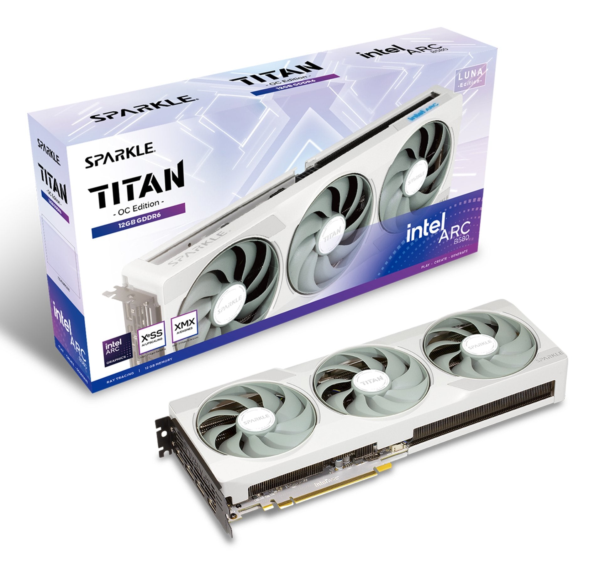 EAN 4711342290788 - Sparkle Technology Intel Arc B580 Luna OC 12 GB GDDR6 imagen 1