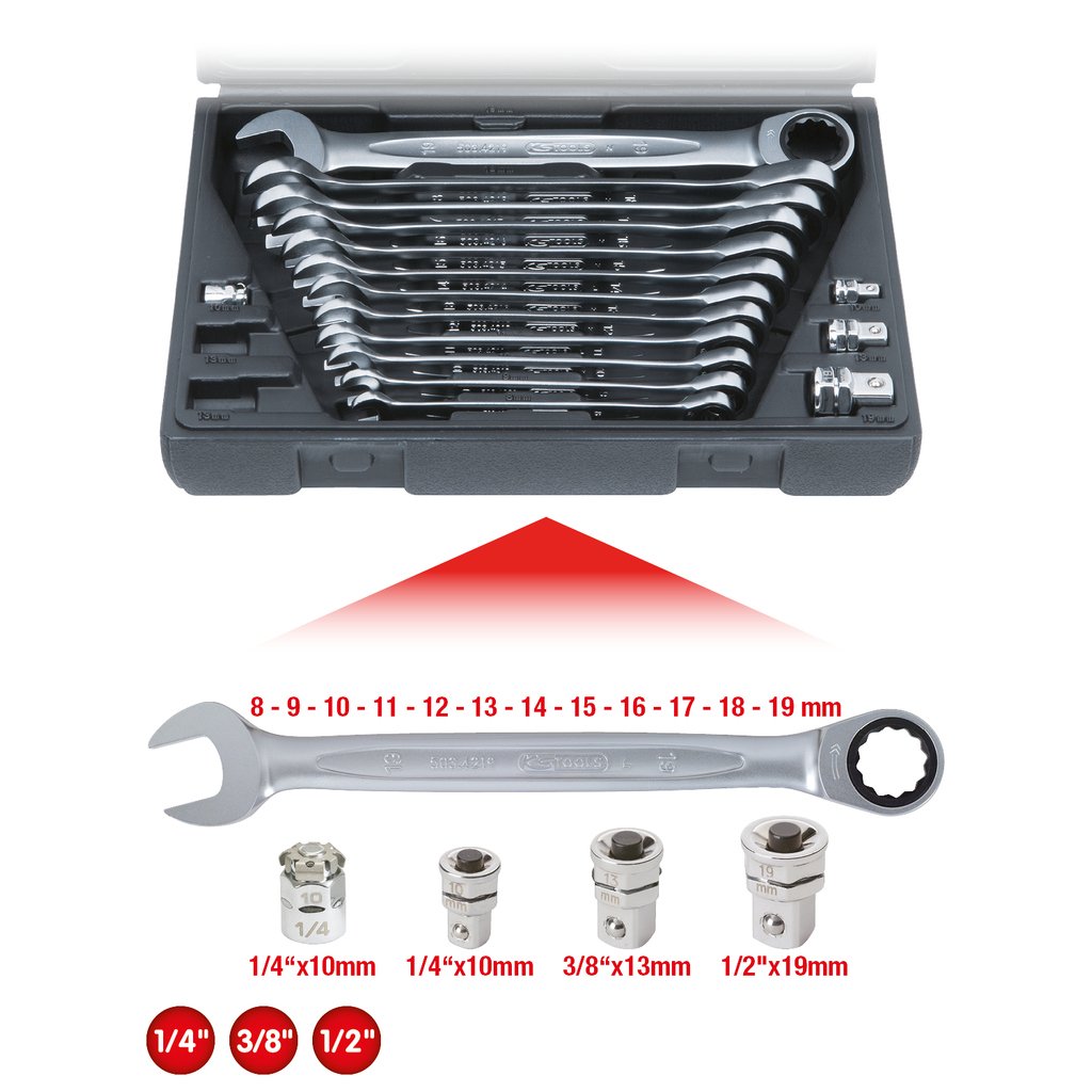 Ks Tools 503.4266 Llave De Carraca Acero Cromo Vanadio 72 Pieza(S)