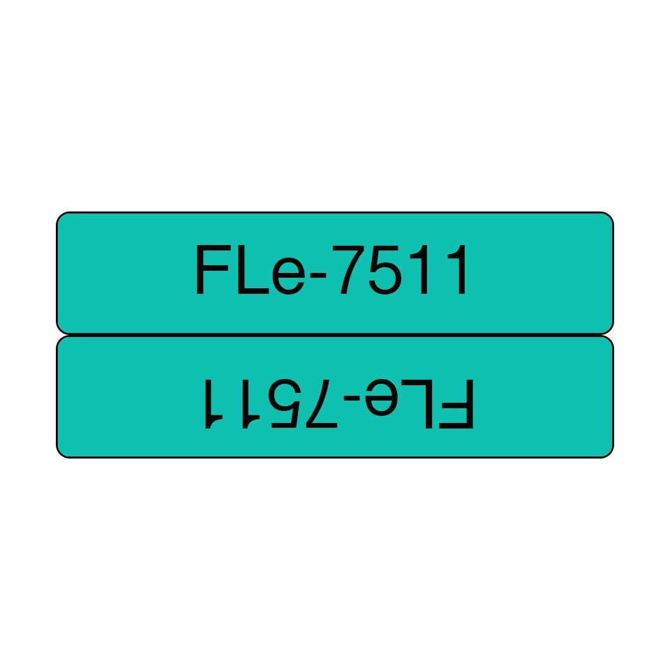 EAN 4977766769686 - Brother FLE-7511 cinta para impresora de etiquetas Negro sobre verde imagen 1