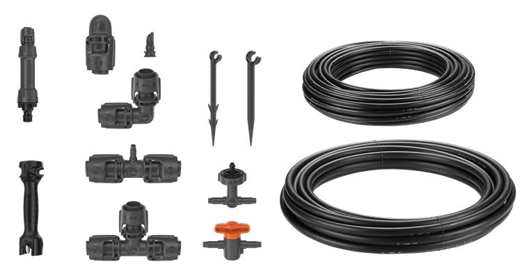 Set De Riego Por Goteo Micro-Drip-System Gardena Jardinera Elevada 35 Plantas, Goteros 13455-20