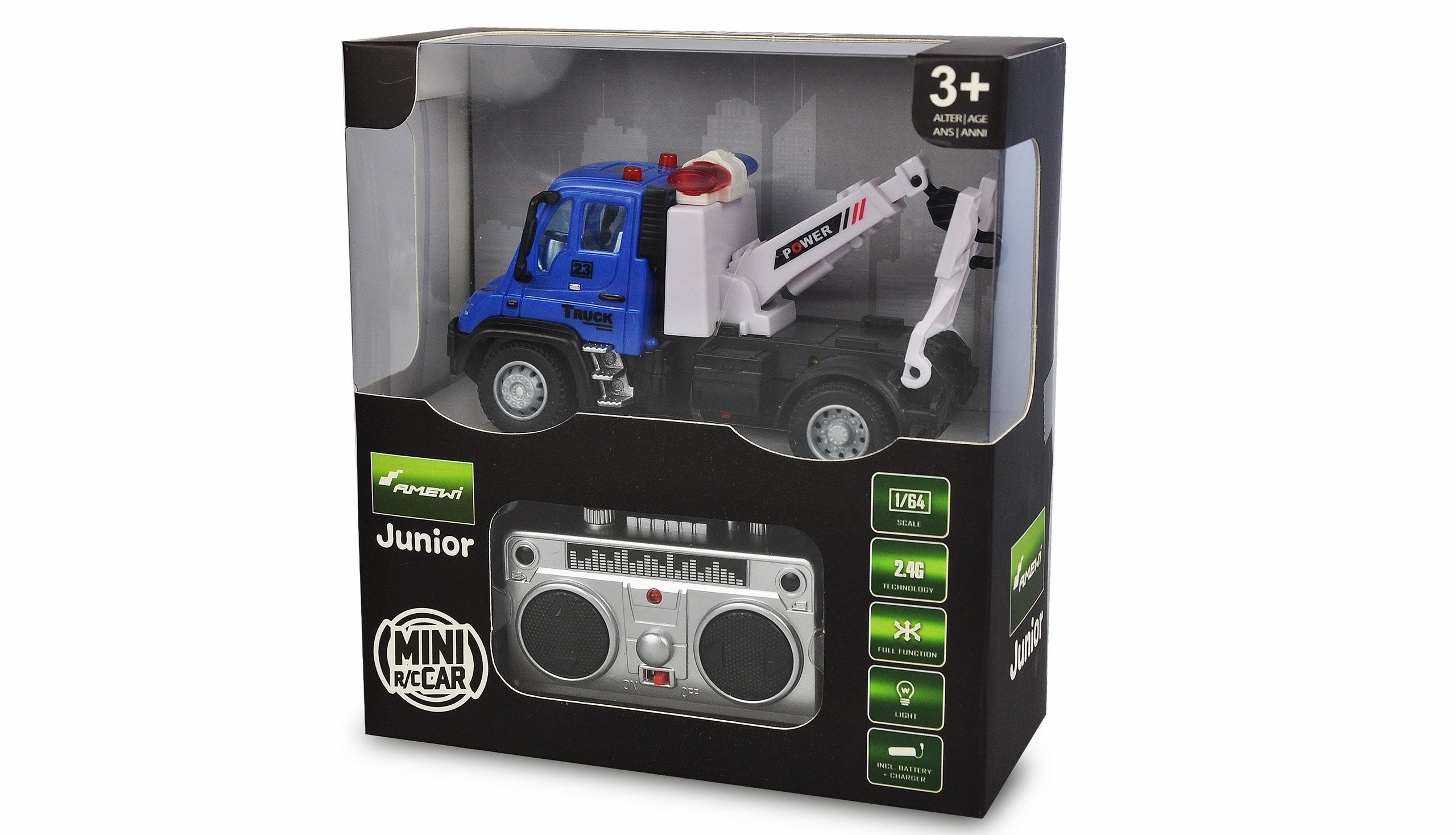 Amewi Rc Auto Mini Truck Abschleppw. Azul Liion Akku 500mah