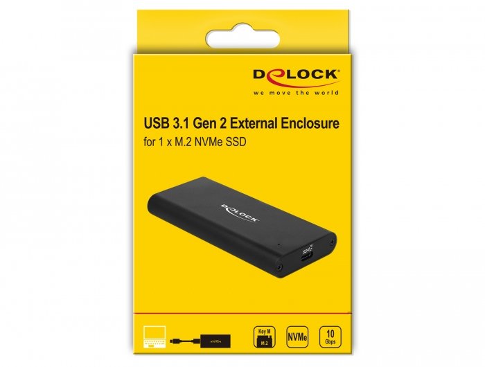 EAN 4043619426140 - DeLOCK 42614 caja para disco duro externo Caja externa para unidad de estado sólido (SSD) Negro imagen 4