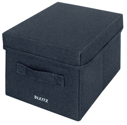 Leitz Fabric Small Storage Box With Lid Pack Of 2